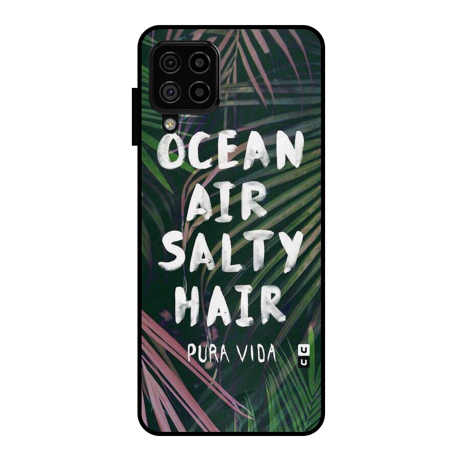 Salty Hair Metal Back Case for Galaxy A22 4G