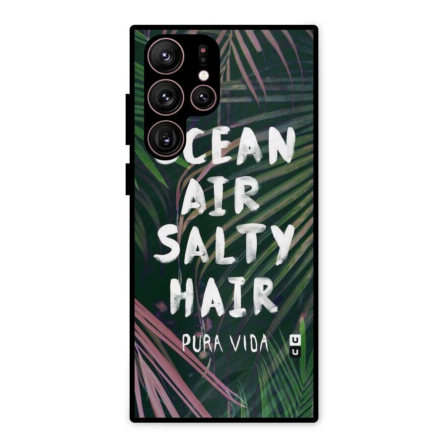 Salty Hair Metal Back Case for Galaxy S22 Ultra 5G