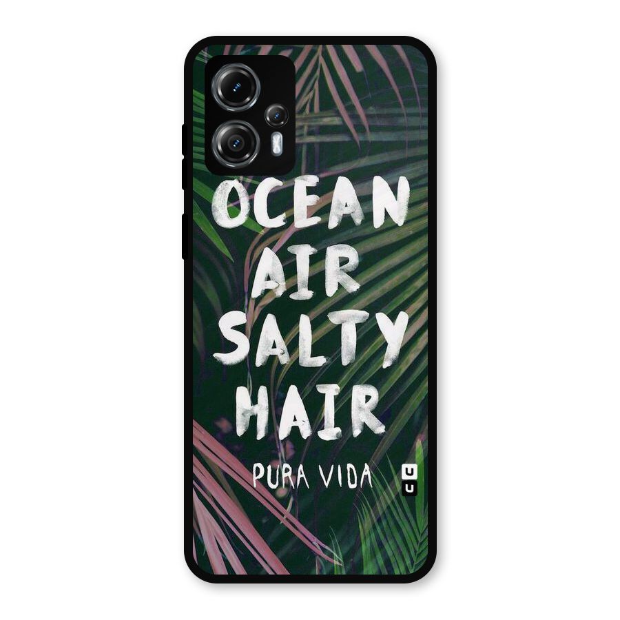 Salty Hair Metal Back Case for Moto G13