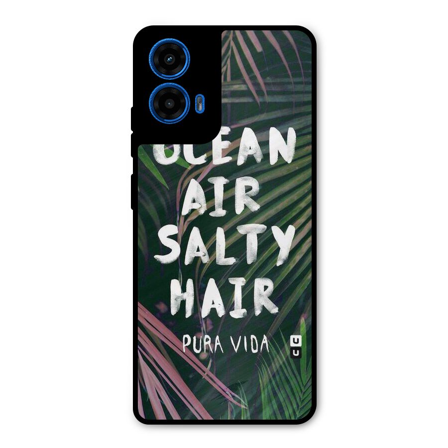 Salty Hair Metal Back Case for Moto G45