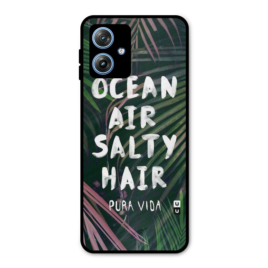 Salty Hair Metal Back Case for Moto G54