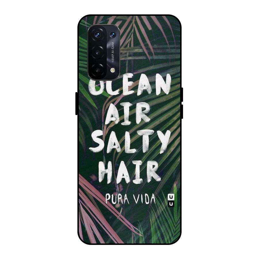 Salty Hair Metal Back Case for Oppo A74 5G