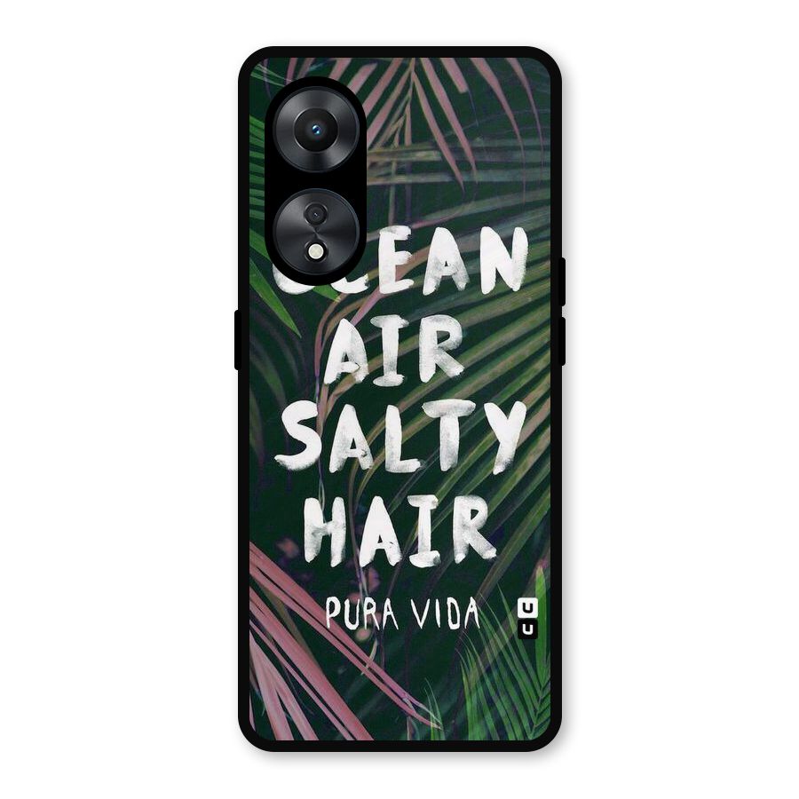 Salty Hair Metal Back Case for Oppo A78
