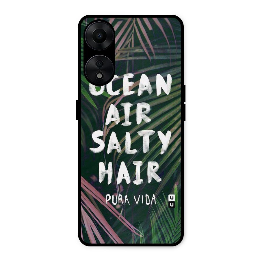 Salty Hair Metal Back Case for Oppo A78 5G