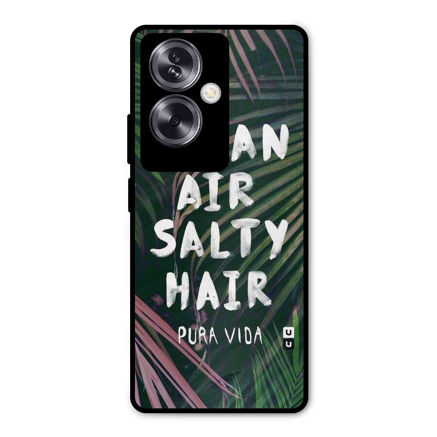 Salty Hair Metal Back Case for Oppo A79 5G