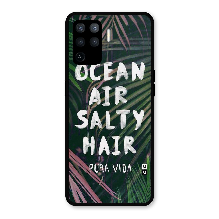 Salty Hair Metal Back Case for Oppo F19 Pro