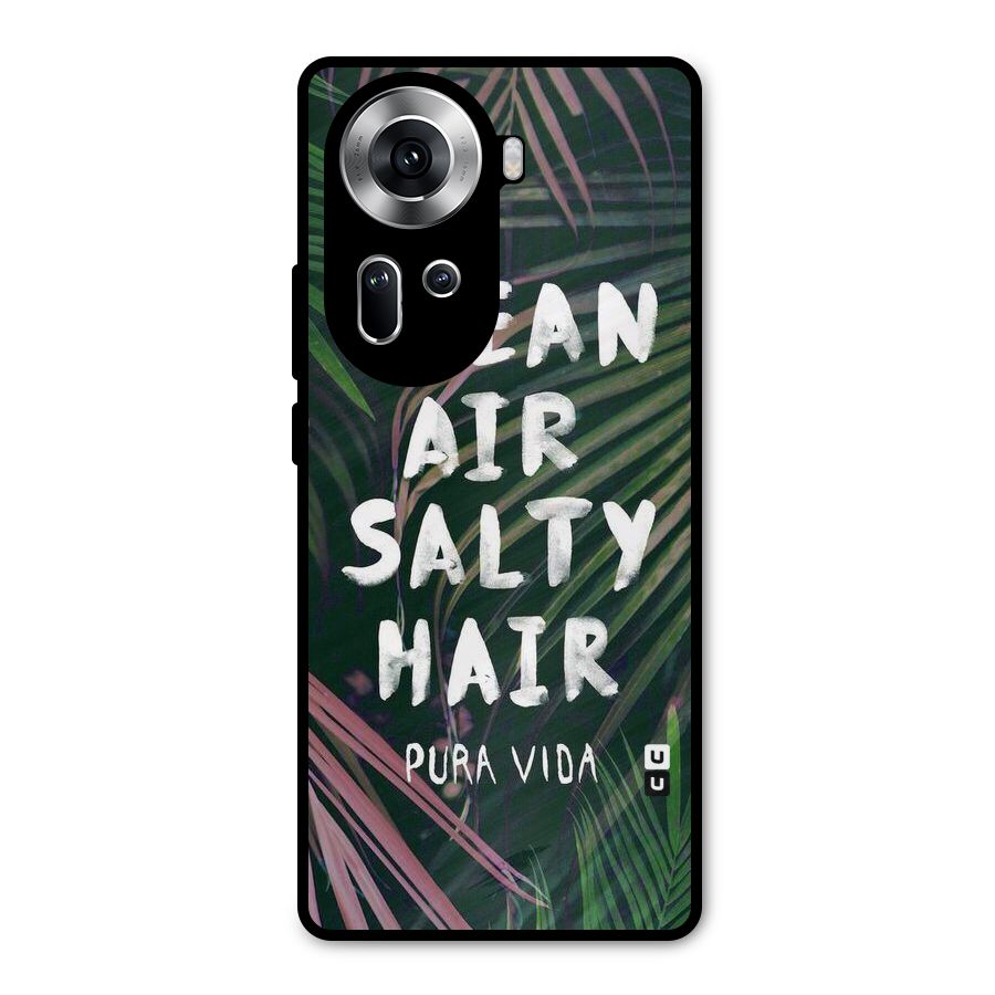 Salty Hair Metal Back Case for Oppo Reno11 5G