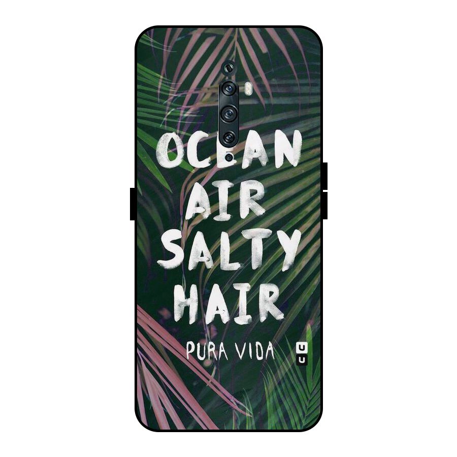Salty Hair Metal Back Case for Oppo Reno2 F