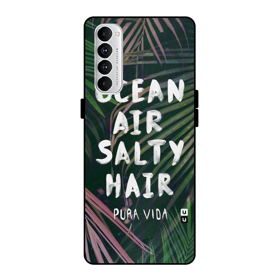 Salty Hair Metal Back Case for Oppo Reno4 Pro