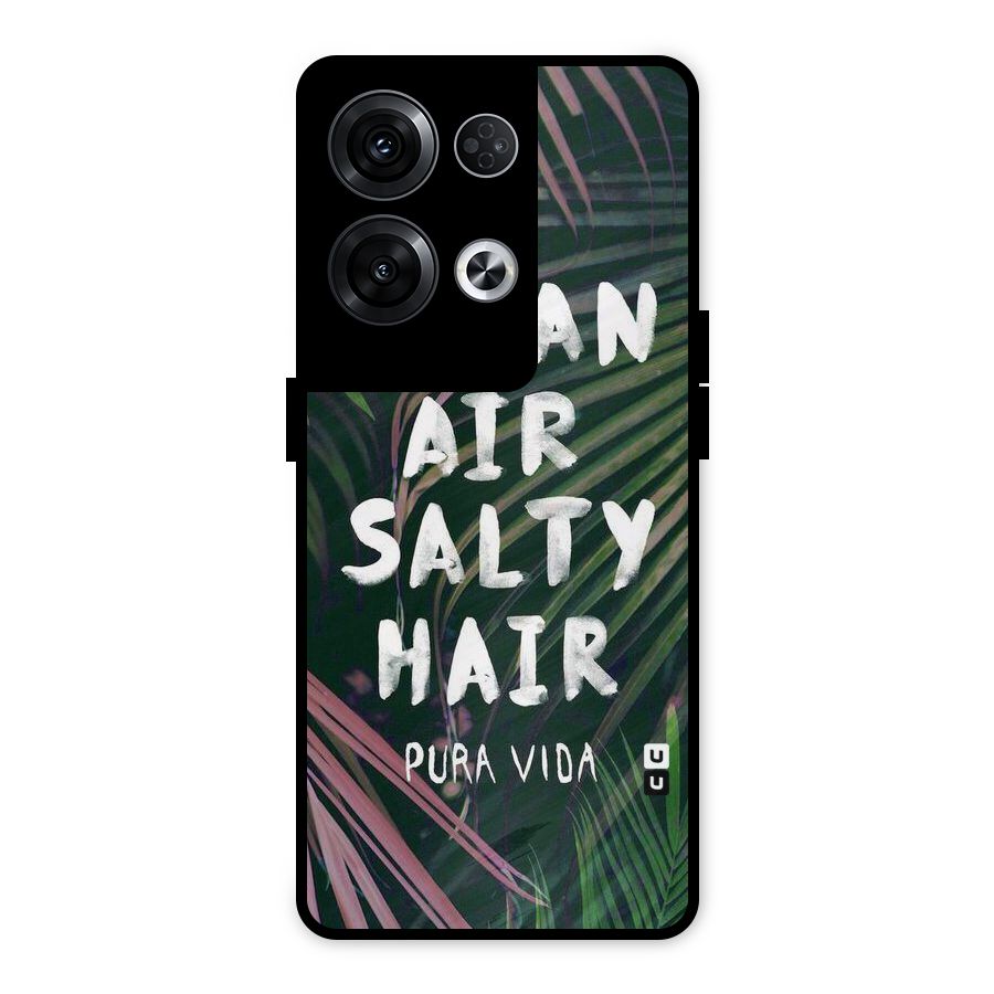 Salty Hair Metal Back Case for Oppo Reno8 Pro 5G