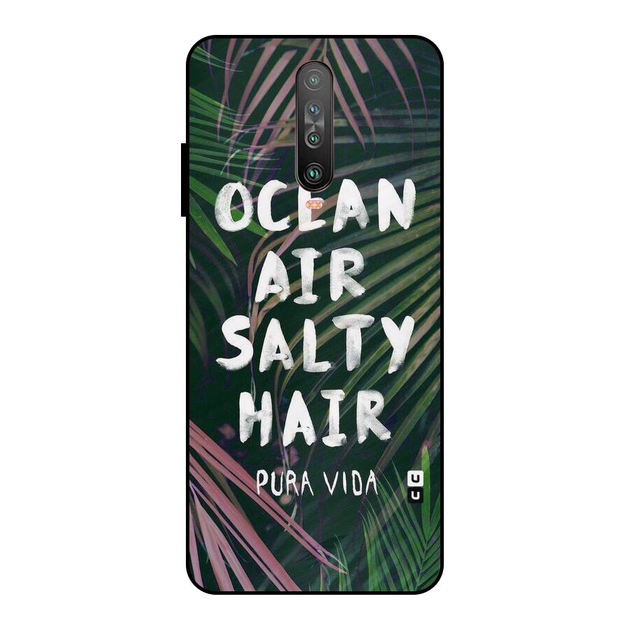 Salty Hair Metal Back Case for Poco X2