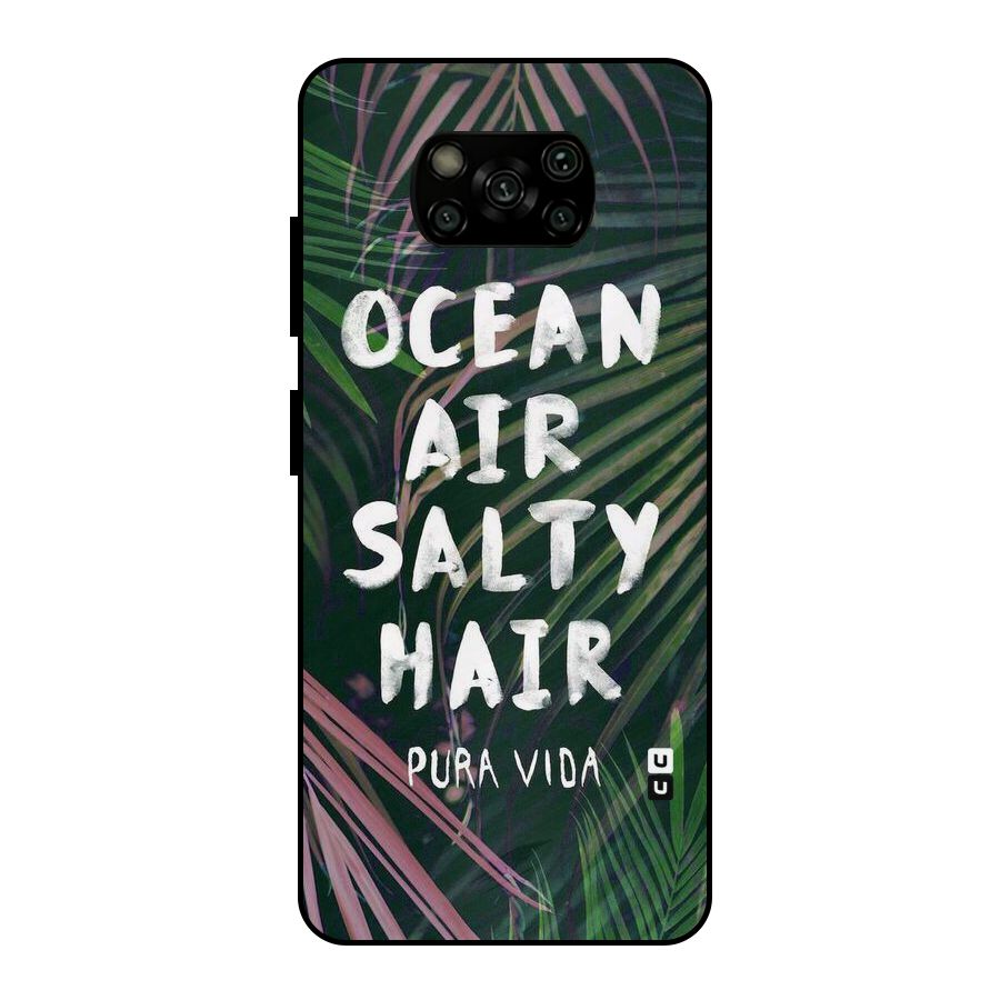 Salty Hair Metal Back Case for Poco X3