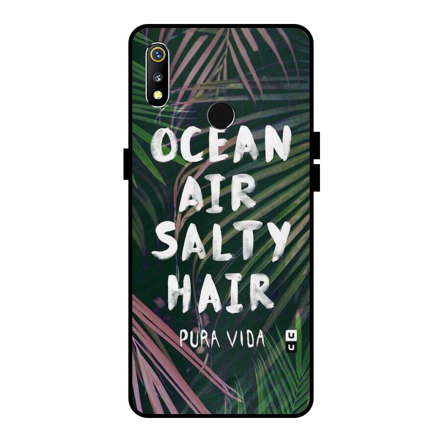 Salty Hair Metal Back Case for Realme 3i