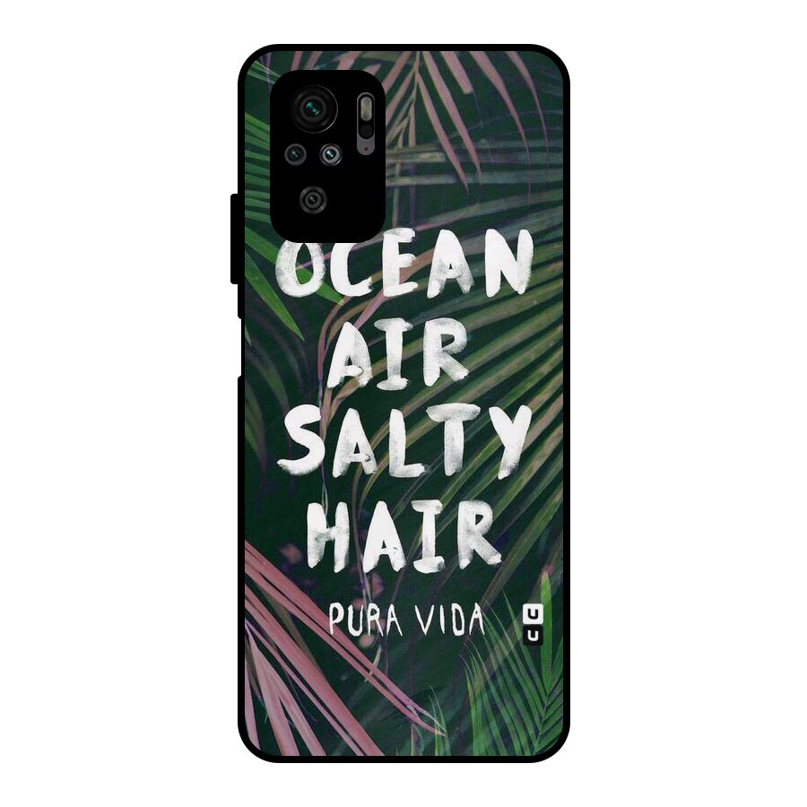 Salty Hair Metal Back Case for Redmi Note 10