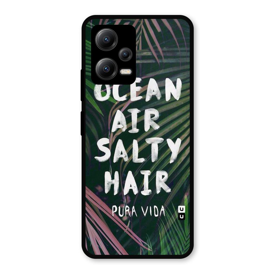 Salty Hair Metal Back Case for Redmi Note 12 5G