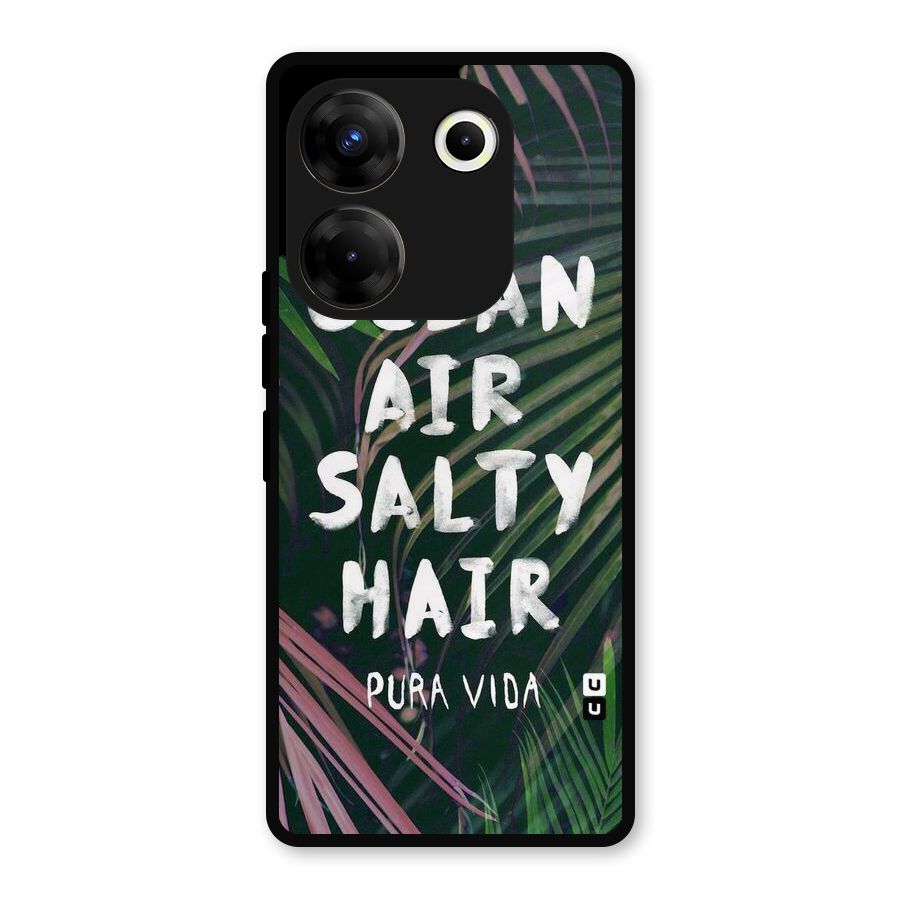 Salty Hair Metal Back Case for Tecno Camon 20
