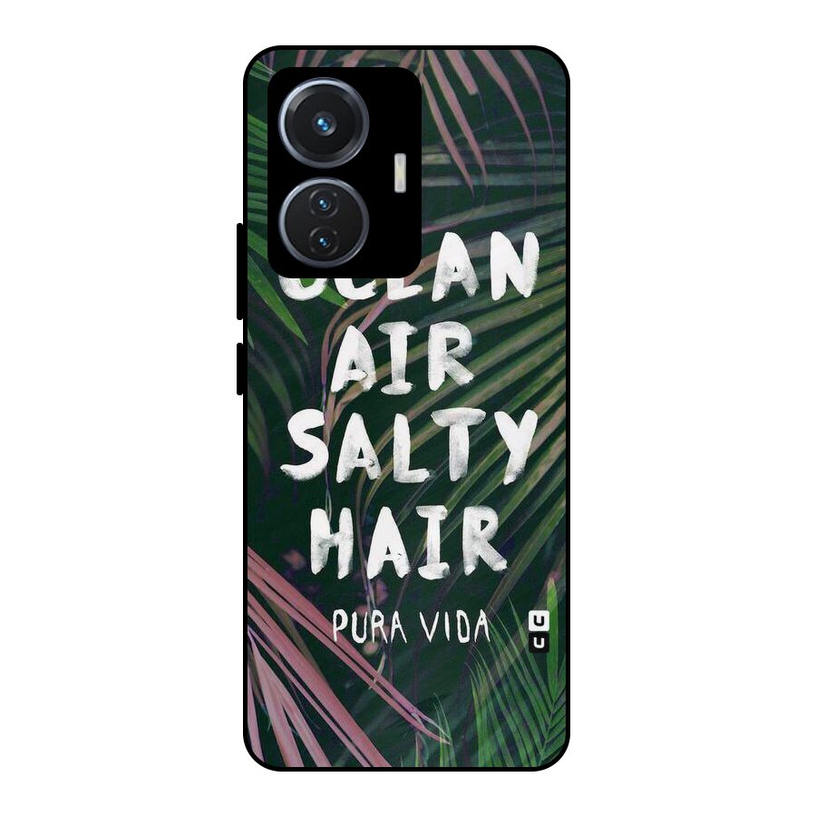 Salty Hair Metal Back Case for Vivo T1 44W