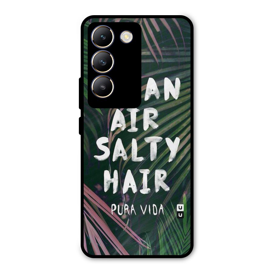 Salty Hair Metal Back Case for Vivo T3 5G