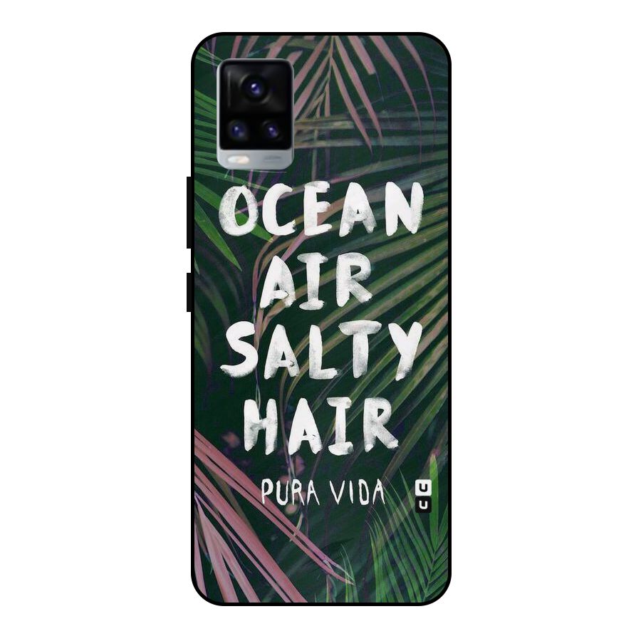 Salty Hair Metal Back Case for Vivo V20 2021