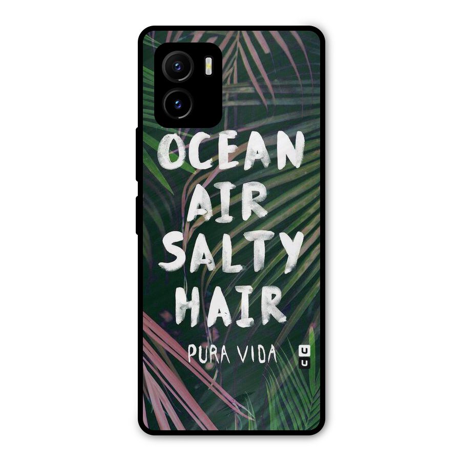 Salty Hair Metal Back Case for Vivo Y15s