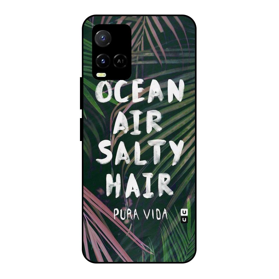 Salty Hair Metal Back Case for Vivo Y21T