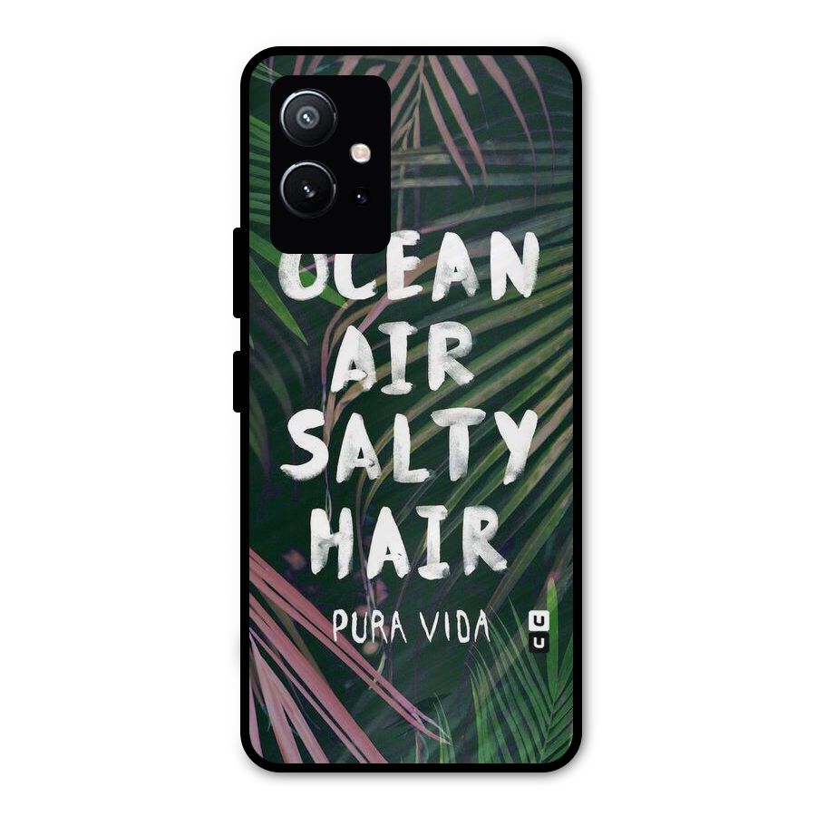 Salty Hair Metal Back Case for Vivo Y75 5G