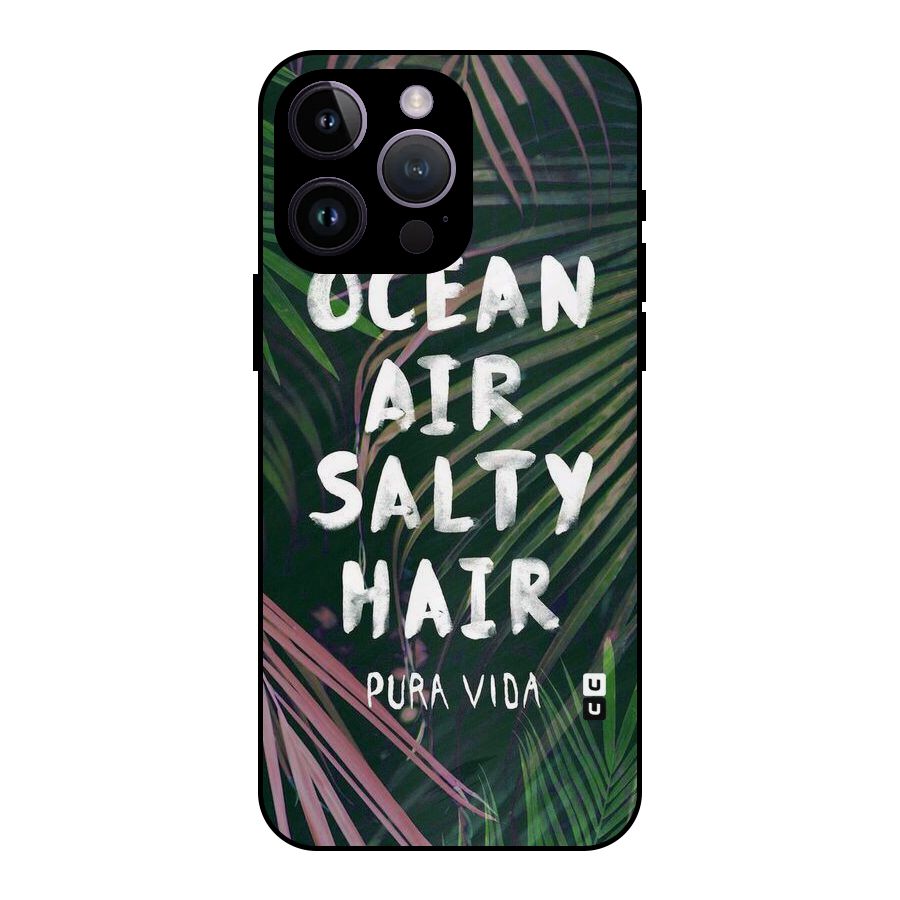 Salty Hair Metal Back Case for iPhone 14 Pro Max