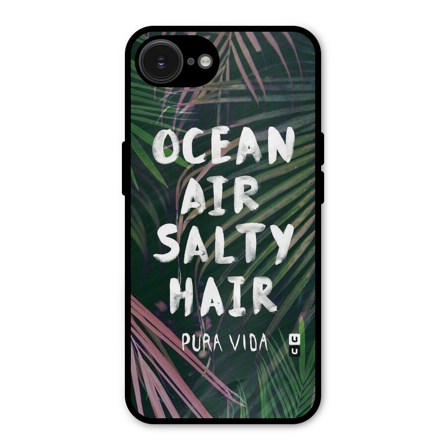 Salty Hair Metal Back Case for iPhone 16e