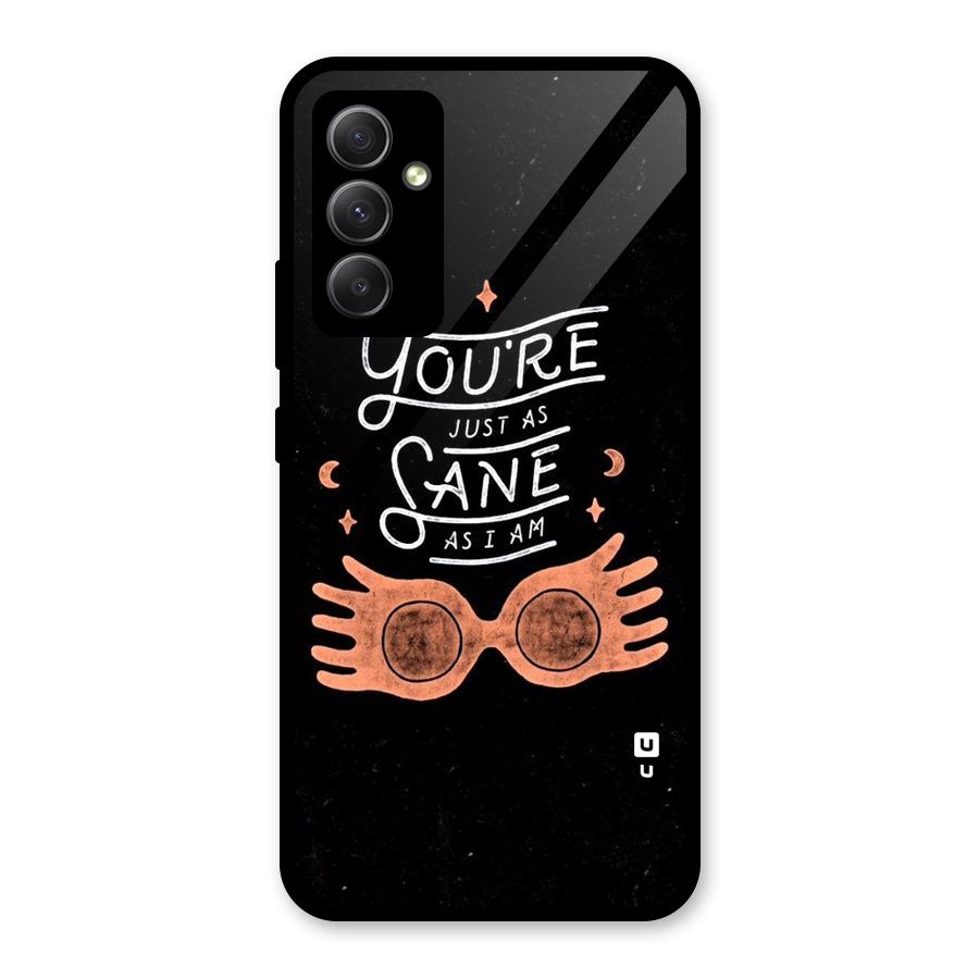 Sane As I Glass Back Case for Galaxy A34