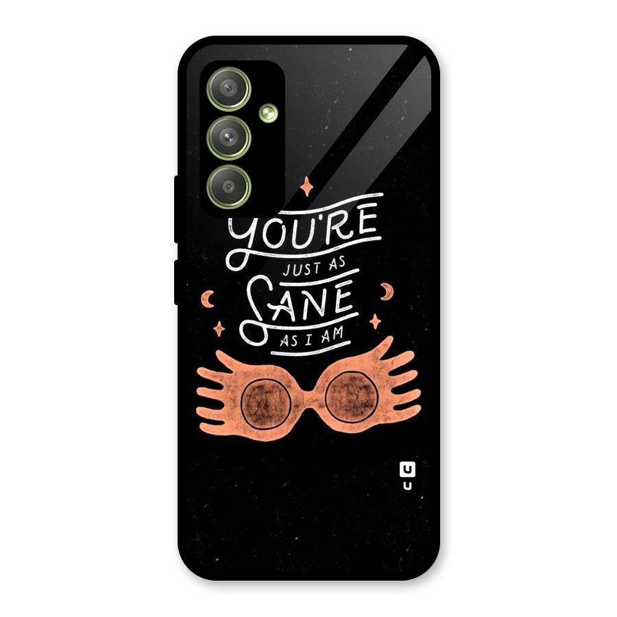 Sane As I Glass Back Case for Galaxy A54