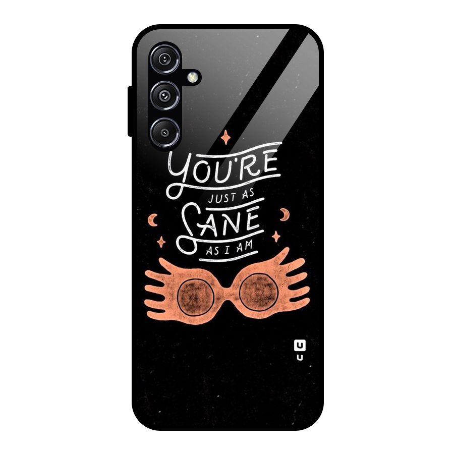 Sane As I Glass Back Case for Galaxy M34 5G