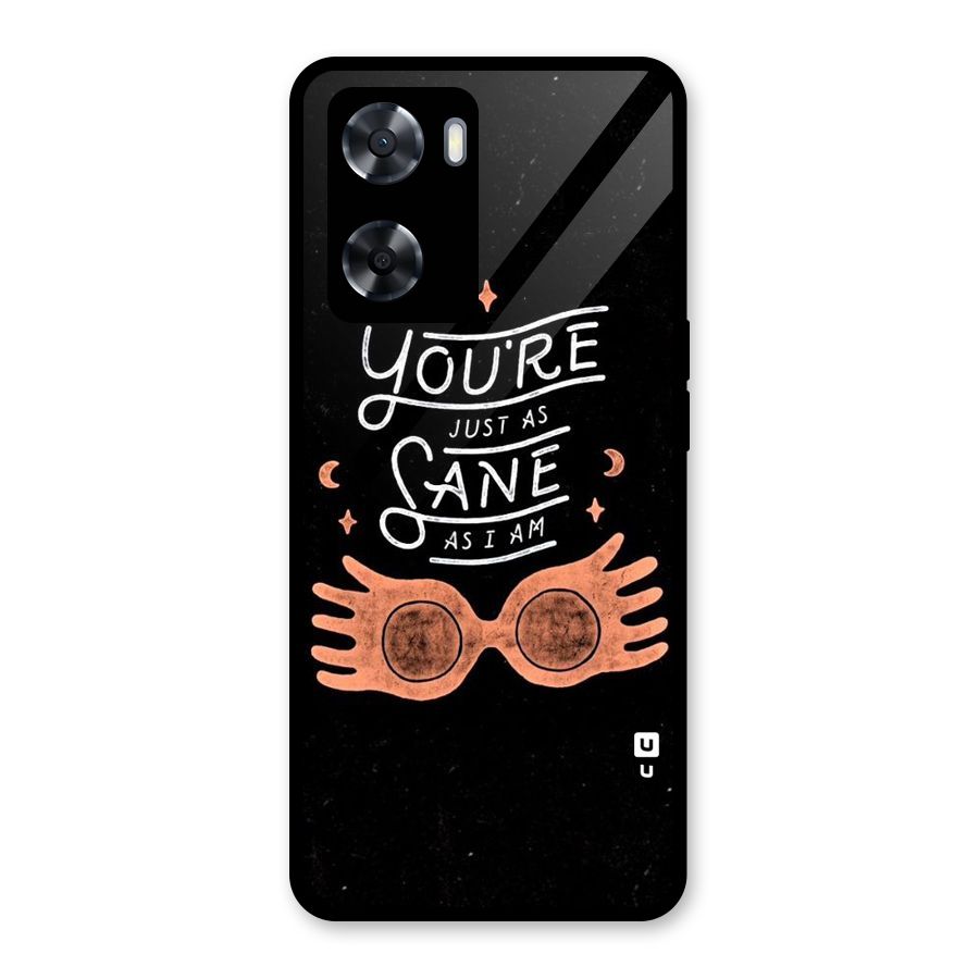 Sane As I Glass Back Case for OnePlus Nord N20 SE