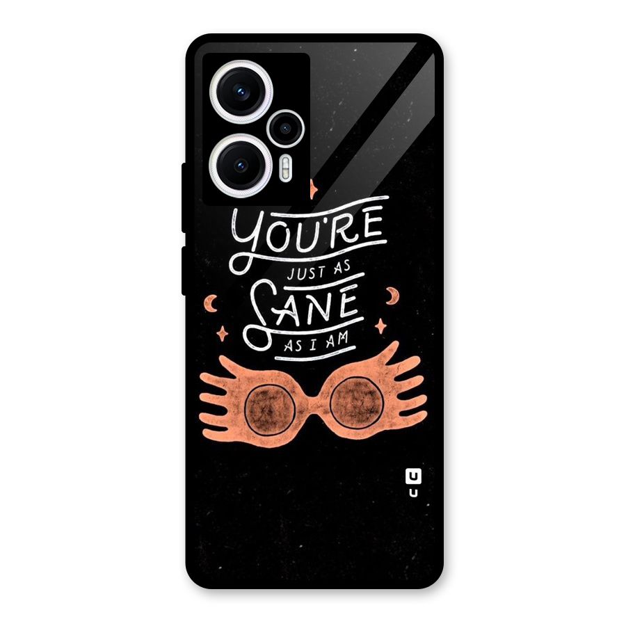 Sane As I Glass Back Case for Poco F5