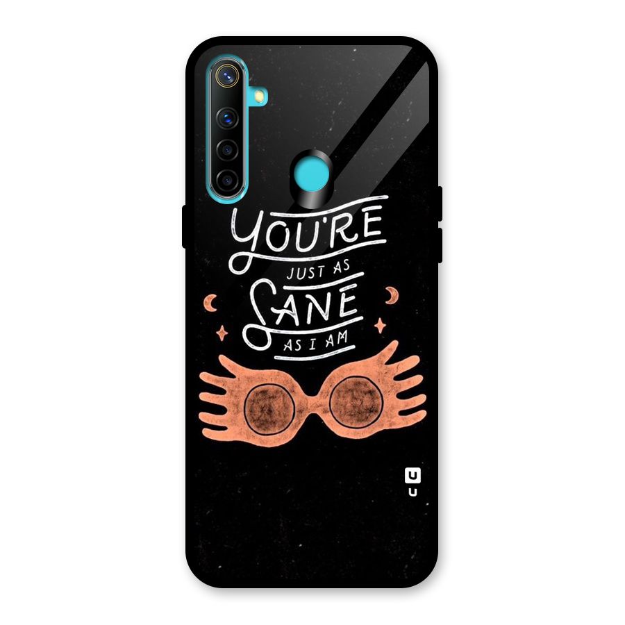 Sane As I Glass Back Case for Realme Narzo 10