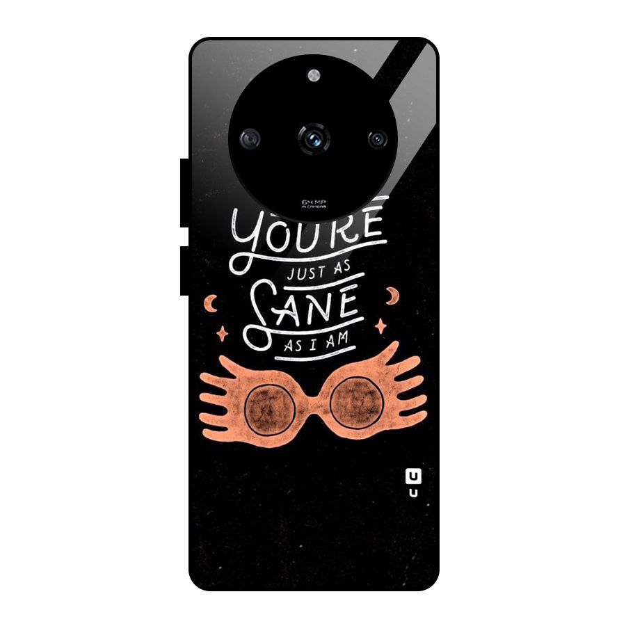 Sane As I Glass Back Case for Realme Narzo 60 5G