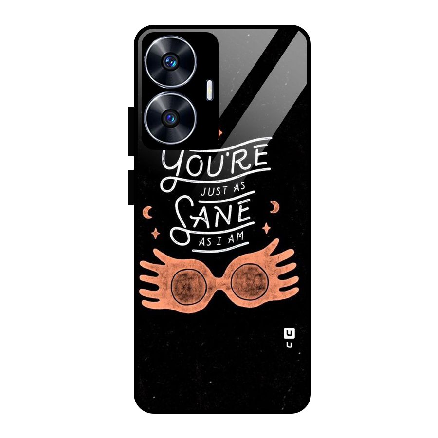 Sane As I Glass Back Case for Realme Narzo N55