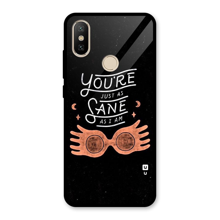 Sane As I Glass Back Case for Redmi A2