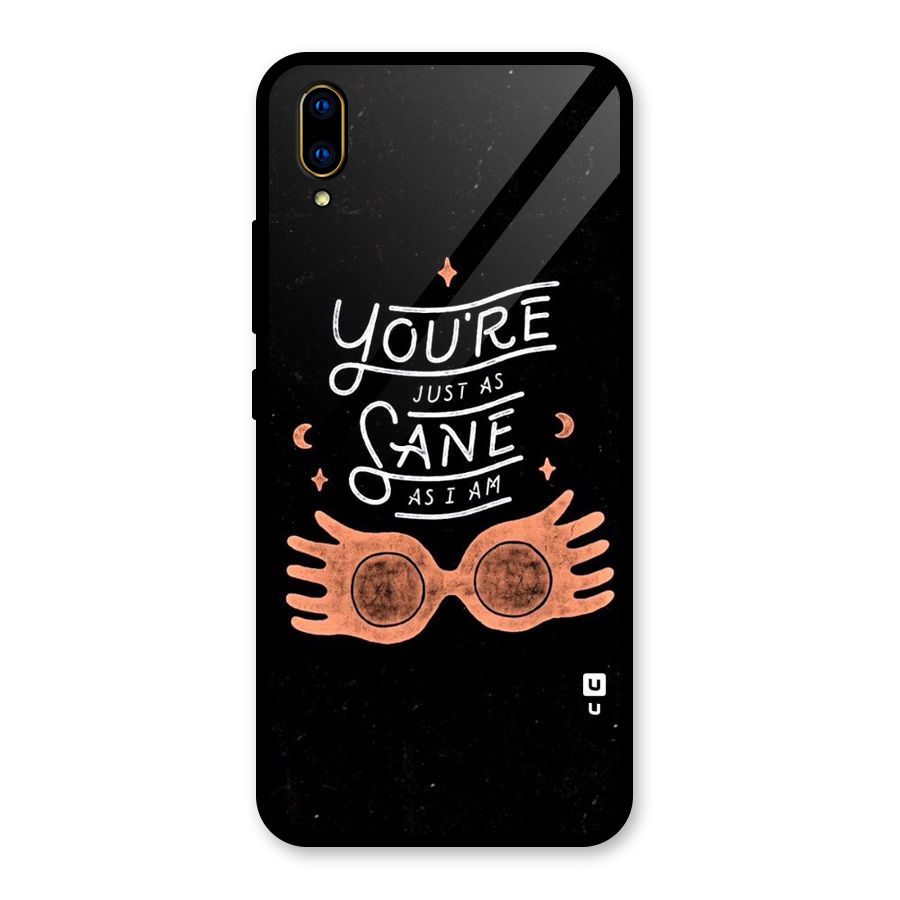 Sane As I Glass Back Case for Vivo V11 Pro
