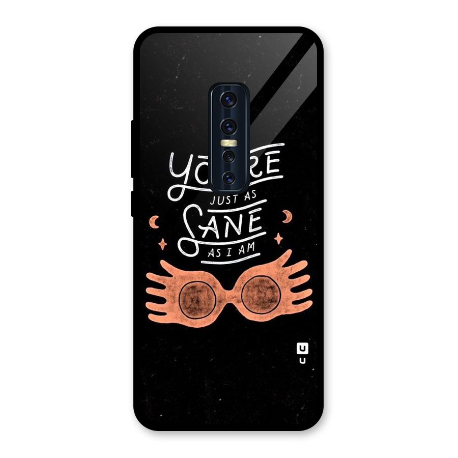 Sane As I Glass Back Case for Vivo V17 Pro