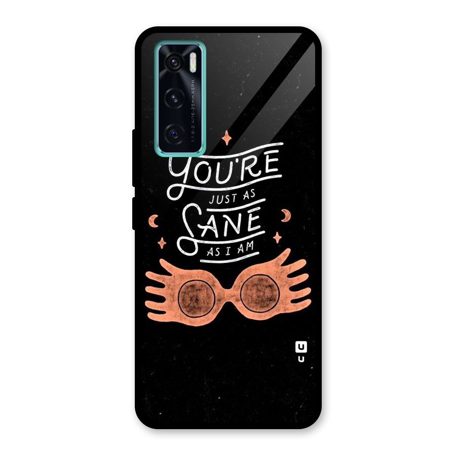 Sane As I Glass Back Case for Vivo V20 SE