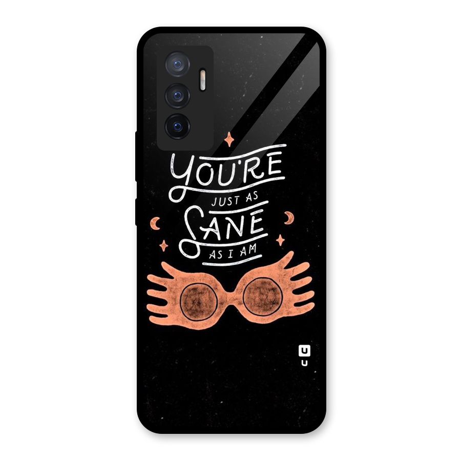 Sane As I Glass Back Case for Vivo V23e