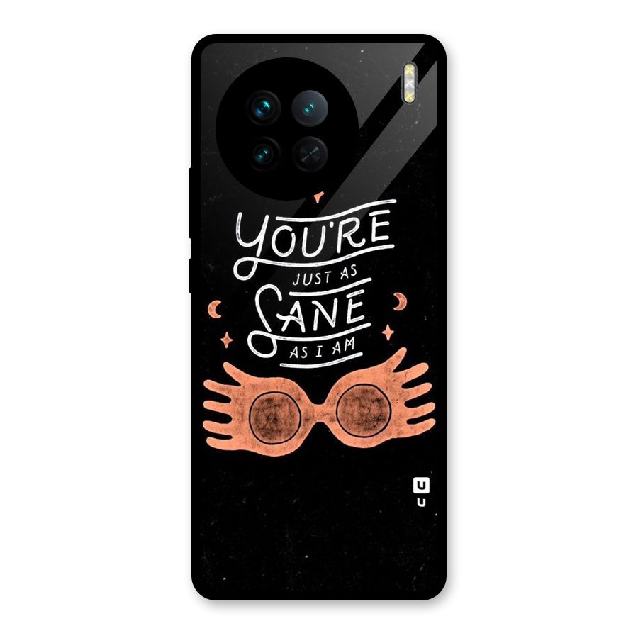 Sane As I Glass Back Case for Vivo X90