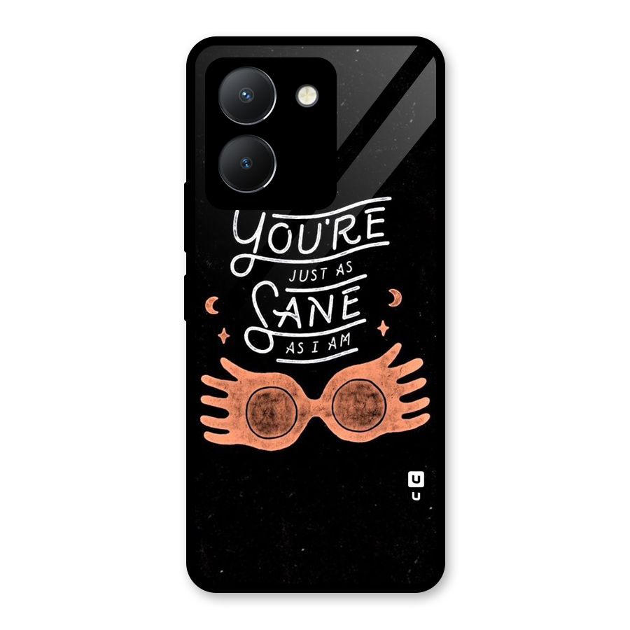 Sane As I Glass Back Case for Vivo Y36