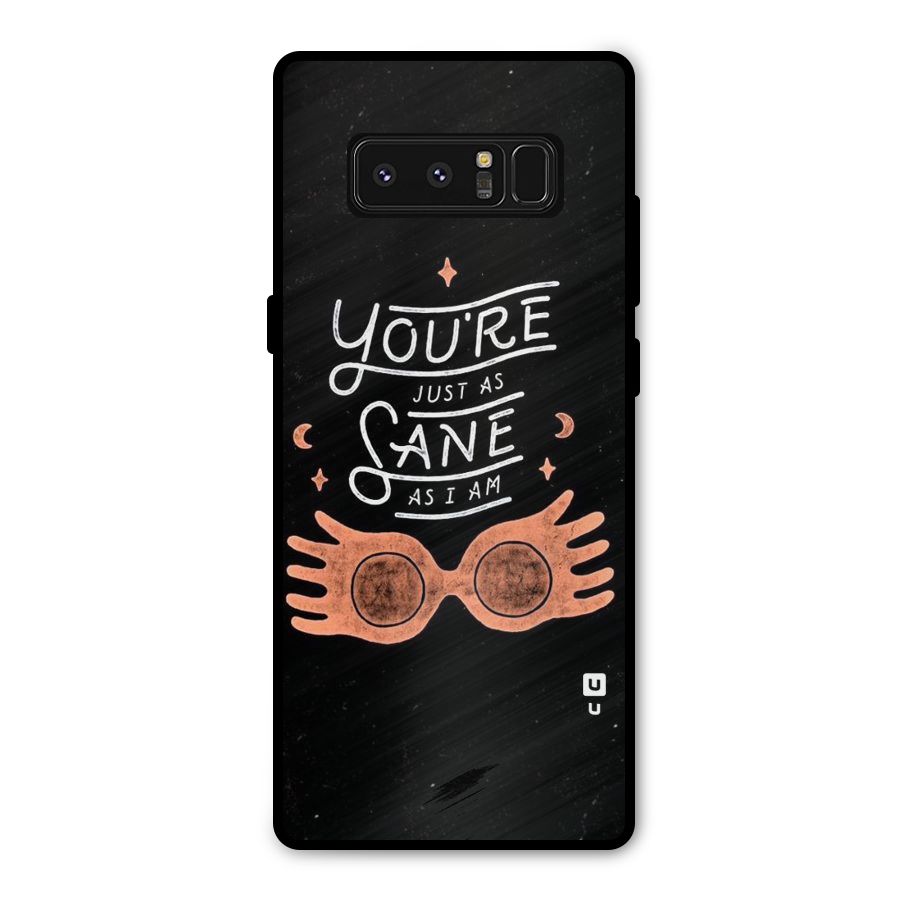 Sane As I Metal Back Case for Galaxy Note 8