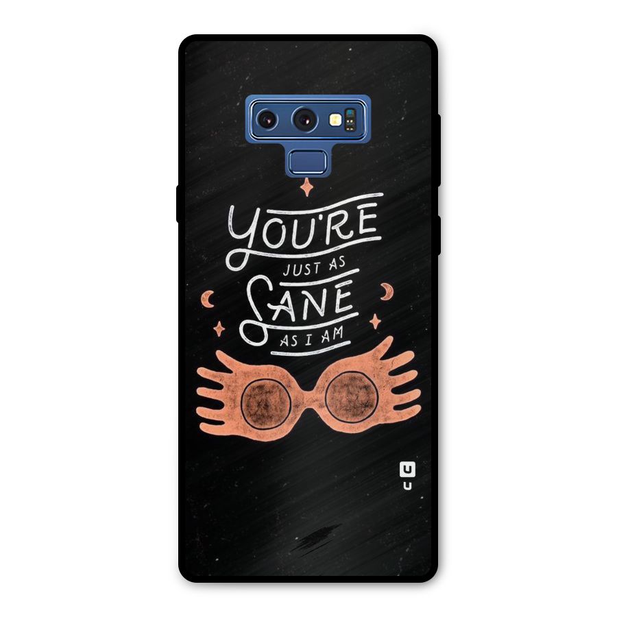 Sane As I Metal Back Case for Galaxy Note 9