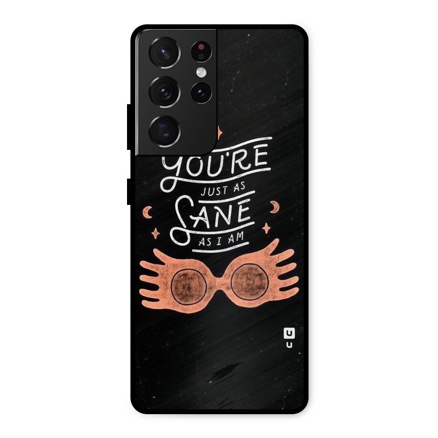 Sane As I Metal Back Case for Galaxy S21 Ultra 5G