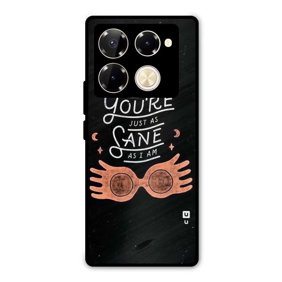 Sane As I Metal Back Case for Infinix Note 40 Pro