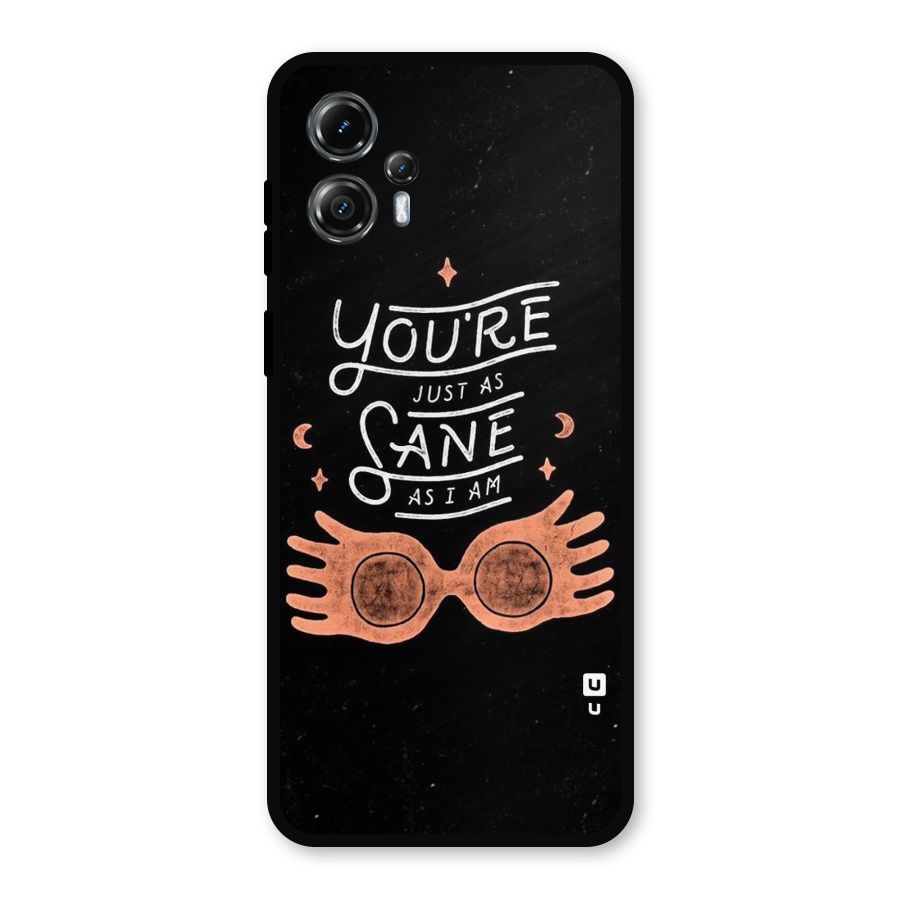 Sane As I Metal Back Case for Moto G13