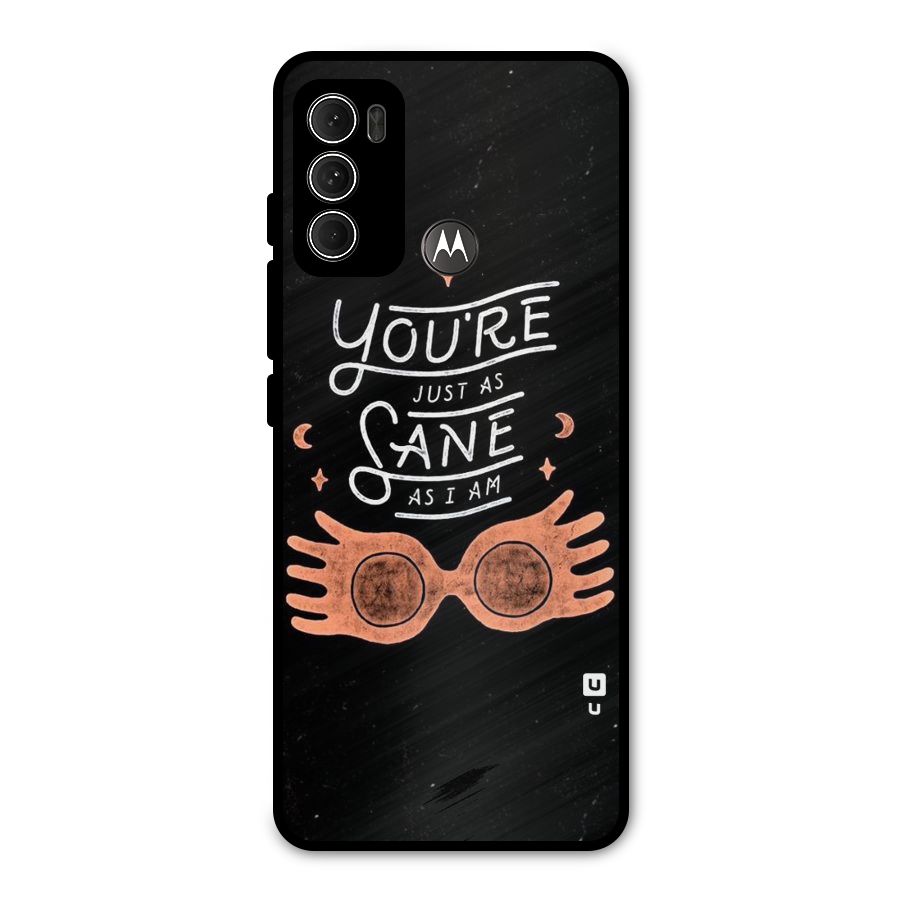 Sane As I Metal Back Case for Moto G60