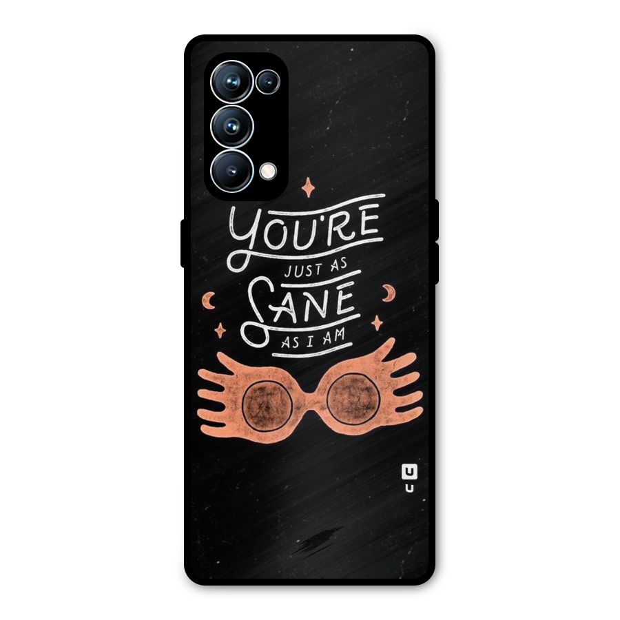 Sane As I Metal Back Case for Oppo Reno5 Pro 5G